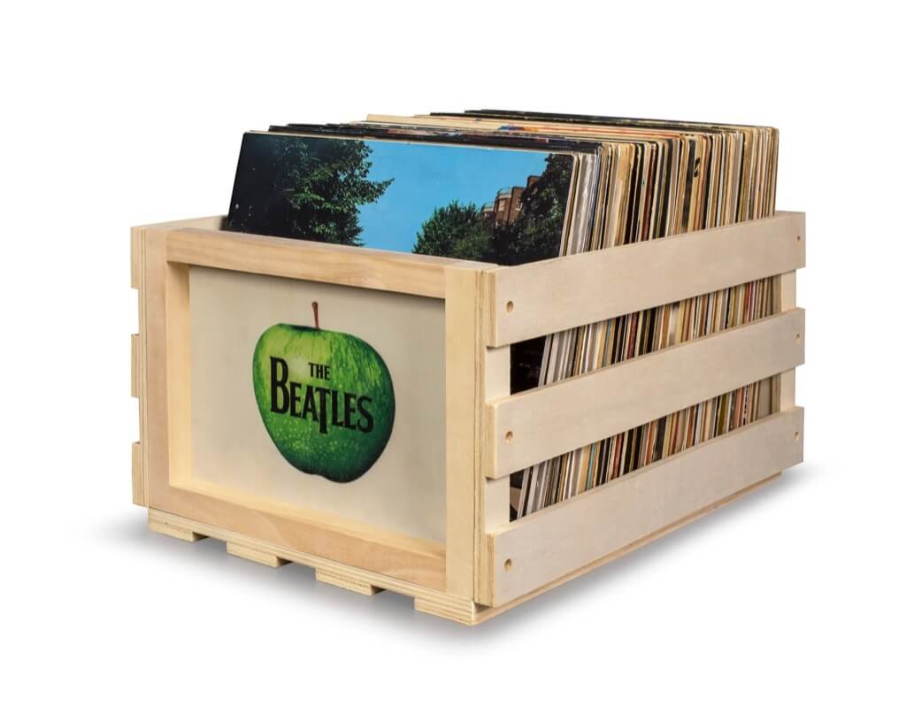 Record Storage Crate The Beatles